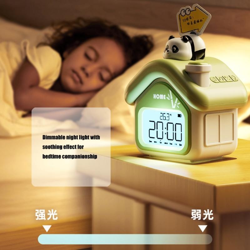 Intelligent Wake Up Device 3 Alarms Clock Adjustable Multifunction Gentle Backlight Display for Students Professional