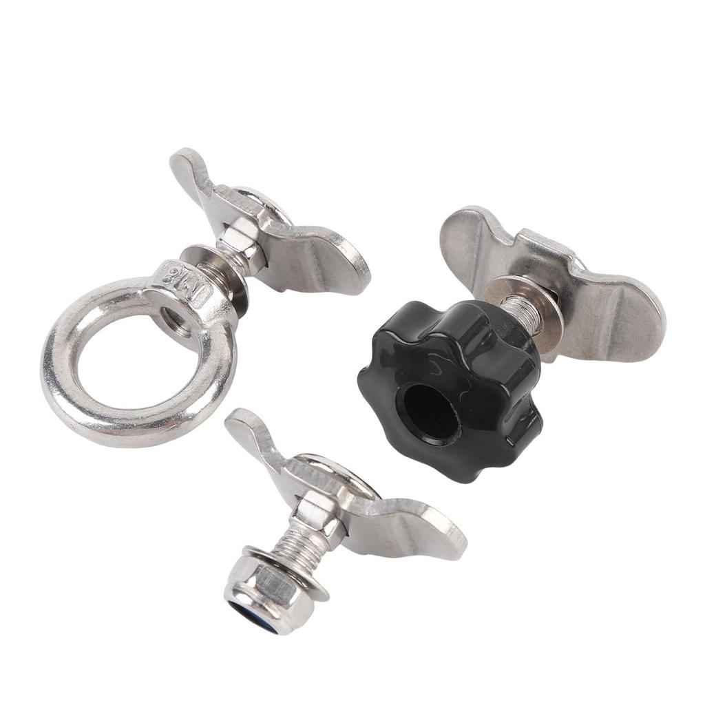 L Track Double Lug Threaded Stud Nut Anti Rusty L Track Tie Down Fitting Versatile 5500lbs Breaking Strength for Pickup RV ATV