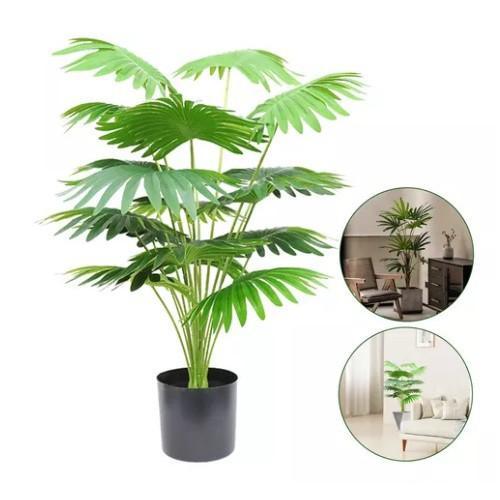 

Тропические искусственные зеленые растения 12/18 головок подсолнечника, искусственная пальма, украшение дома, искусственное дерево, искусственное растение