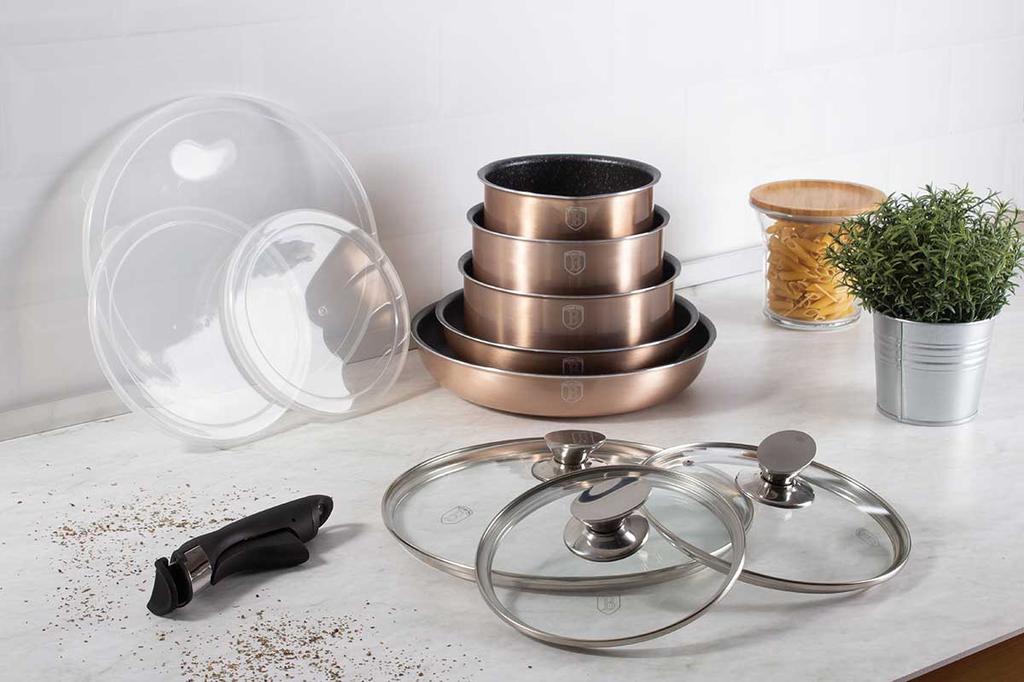 Berlinger Haus BH-1591 Click&Cook Granite Pot Set