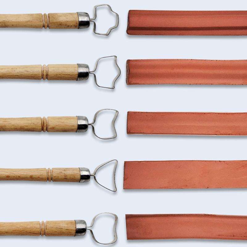 Pack of 5 Professional Ceramic Tool Stainless Steel Ceramic Sculpting Tool For Pottery Shaping Carving and Craft Project