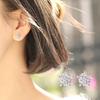 S925 Sterling Silver Snowflake Stud Earrings for Women - Korean Fashion Jewelry for Christmas