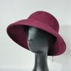 Woman Fisherman Hat Autumn Winter Pure Wool Pearl Wool Hat French Hepburn Retro Elegant Felt Hat Church Hat Dome Fishermen Hat