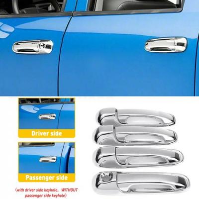 Für 2002-2008 DODGE RAM 1500 2005-2011 DAKOTA Chrom 4 Türgriffabdeckungen EXV