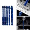 Serrated Drill with Misaligned Alloy Triangular Drill Wear-Resistant Easy To Drill Holes for Ceramic Tiles