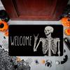 Halloween Skull Welcome Entrance Doormat Home Decoraions Carpet for Living Room Kitchen Non-slip Doormat Bathroom Foot Pad