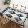 Geometric Pattern Rectangle Table Cloth for Table Decor Holiday Party Waterproof Reusable Tablecloth for Table Kitchen Dining