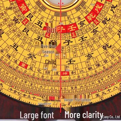 High-Precision Chongdaotang Sanhe Feng Shui Compass with Copper Face