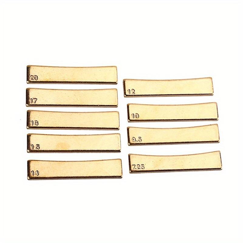 9pc Electric Guitar Repair Tool Alloy Fretboard Press Caul Inserts Golden