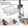 Kitchen Stainless Steel Sink Drain Rack Detachable Hanging Storage Shelf Faucet Holder Sponge Dish Cloth Organizer Accessories