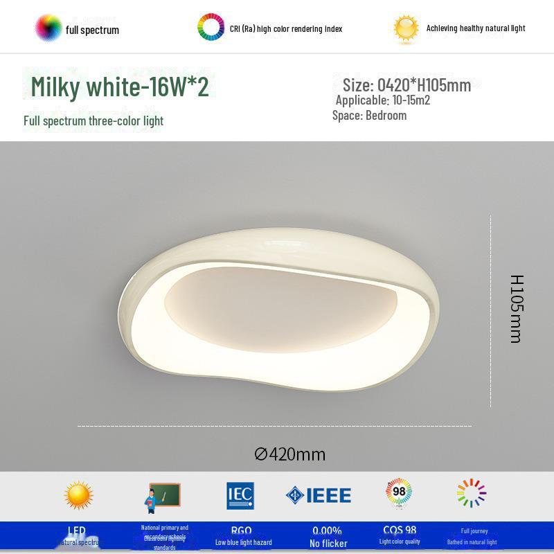 

Потолочный светильник Modern Nordic Cream 2024 для минималистских спален Tri-color Light