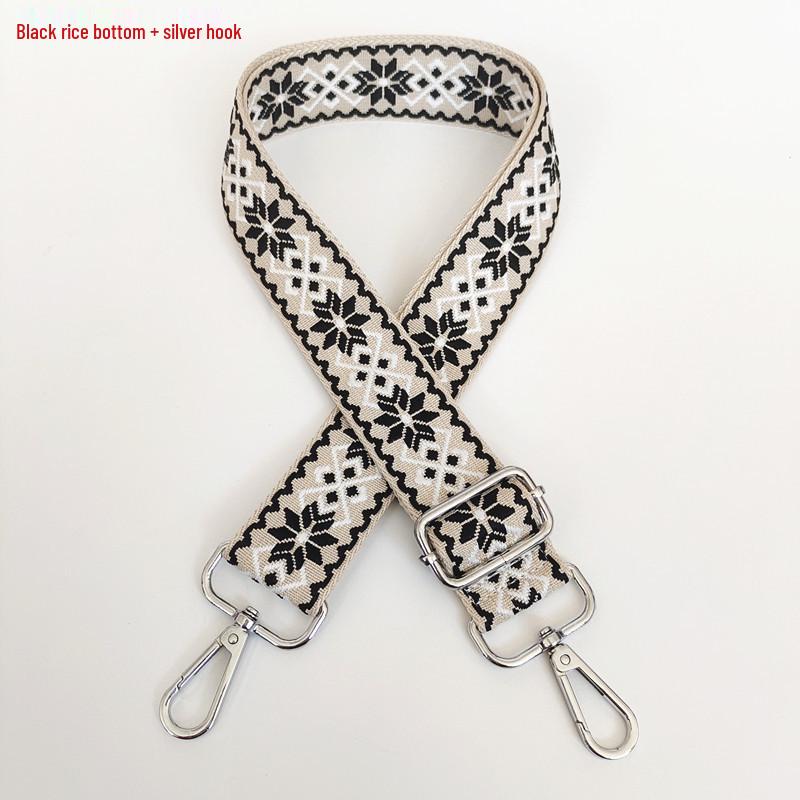 3.8cm Wide Diamond Jacquard Crossbody Strap for Bags and Backpacks.
