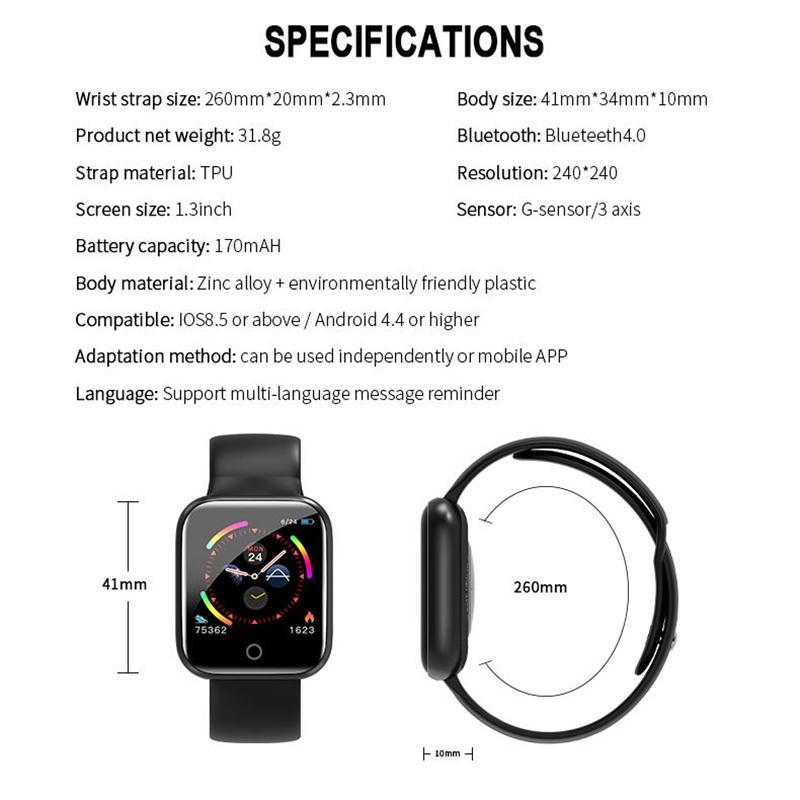 Buy 2020 I5 Smart Watch Heart Rate Monitor IP67 Waterproof Fitness Tracker  Blood Pressure Smartwatch at affordable prices — free shipping, real  reviews with photos — Joom