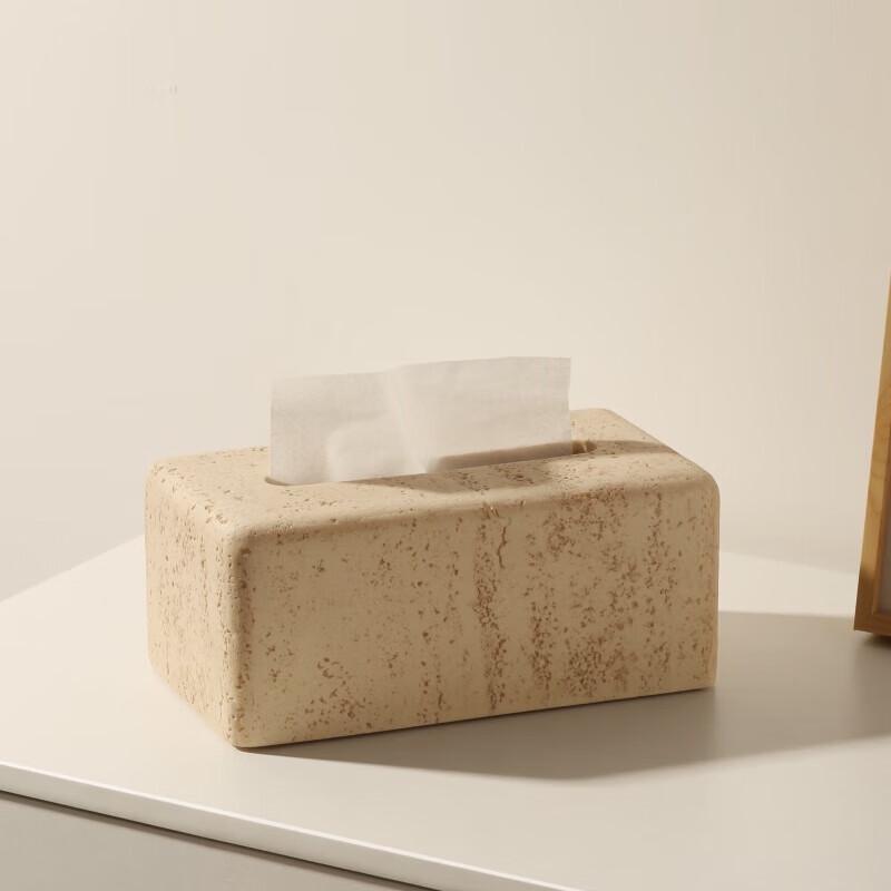 Смешанная легкая роскошь Травертин-образная салфетница