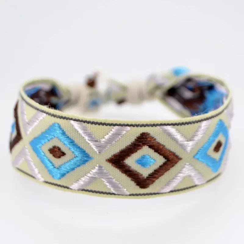 Bohemia Weave Rope Friendship Bracelets For Woman Men Cotton Handmade Charm Bracelet & Bangles Ethnic Jewelry Gifts