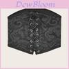 Fashion Leopard Print Wide Waist Belt For Women With Elastic Stretch For Dress Decoration