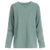 Shop   Women V Neck Slub Long sleeVe T shirT Brown Dai Wsh 1056