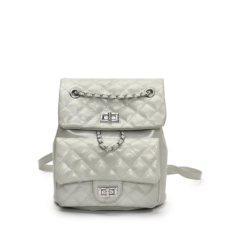 2025 new backpack women's design sense fashion chain going out small backpack diamond women's bag