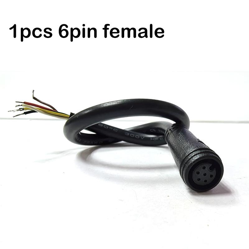 6/7/8 mm M6 m7 m8 2 3 4 5 6 Pin jádro samec na samici samec konektor kabelový konektor Vodotěsný senzor ebike Elektrické kolo kabel 0,2/1m 6pin female m8 cable