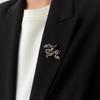 Vintage Dragon Brooch Retro Badge Fashion Jewelry Trendy Fashion Accent Dragon Shape Lapel Pin for Fashion Enthusiasts
