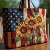 USA 250. Jahrestag Tragetasche, Unabhängigkeitstag Handtasche, Rot Weiß Blau Einkaufstasche, Wiederverwendbare Patriotische Tasche für 4. Juli Geschenke