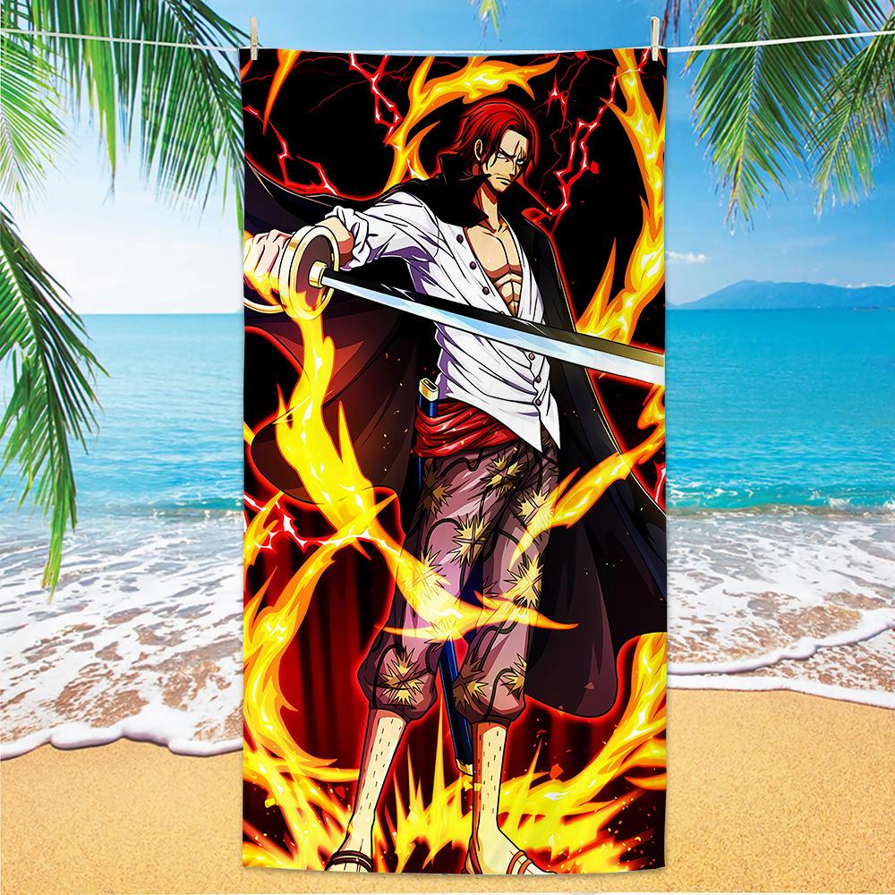 Popular Beach Towel Cartoon Animation Nautical King Bath Towel Microfiber Quick-Drying Towel