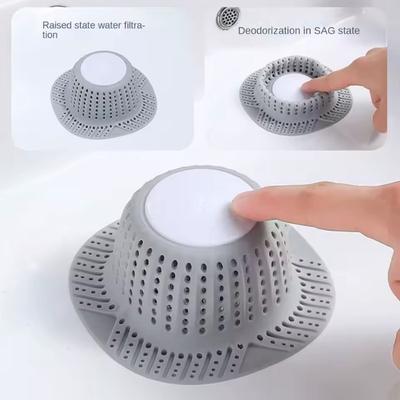 1PC Sink Strainer Bathroom Anti-blocking Silicone Floor Drain Cover Sewer Outlet Shower Drain Hair Catcher Kichen Accessories