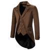 Fashion Men Solid Color Perform Suit Gentlemen Male Tail Coats