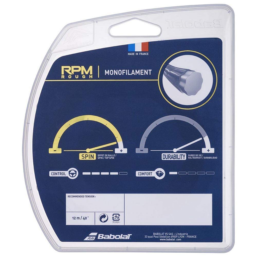 Babolat RPM ROUGH Tennis 12m Single 241140 String, String,