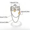 European and American Fashion Ring, Wave Chain, Fringed Open Ring, Water Drop, Niche Design Jewelry