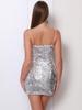 European-American Off-Shoulder Sequin Bodycon Dress with Spaghetti Straps – Sexy Nightclub Style