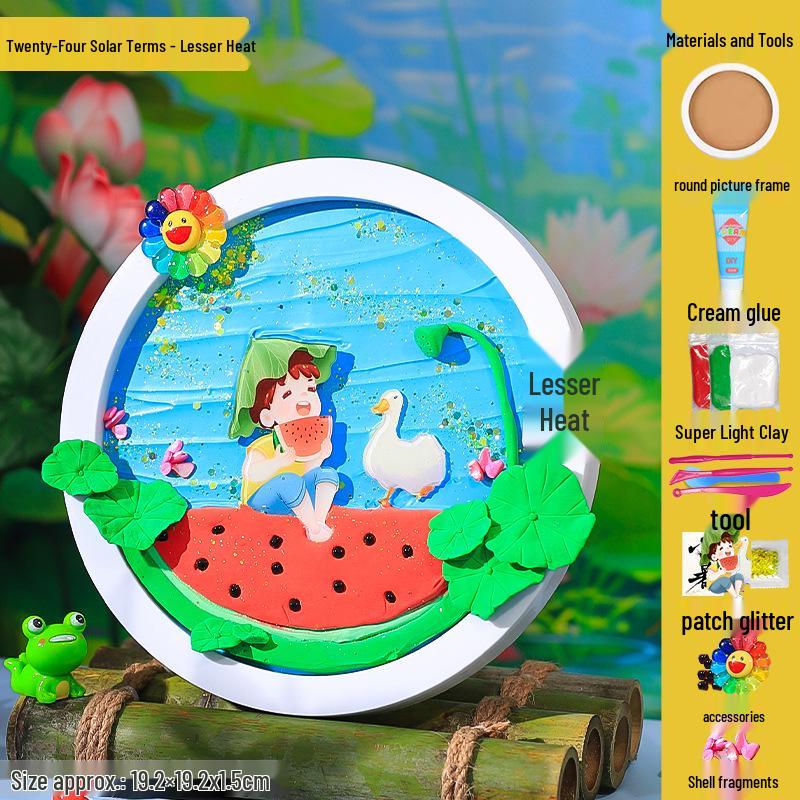 Children's DIY Creative Plate Painting Kit - Shell Design Ornaments