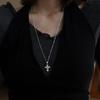 Silver925 Cross Mother of Pearl Long Necklace