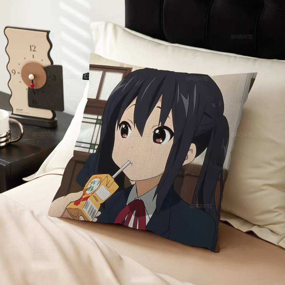 Anime Kawaii Girl K-On Cute Pillow Cushion Cover Pillowcase Living Room Sofa Home Decor Customized