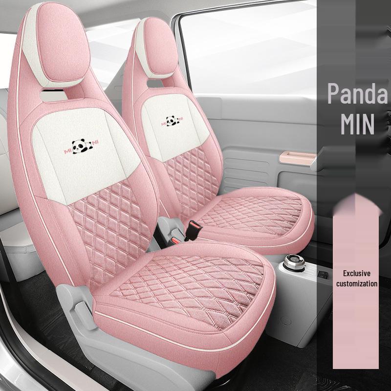 Panda Mini Cute Girl Car Seat Cover - Universal Full Coverage, All Seasons