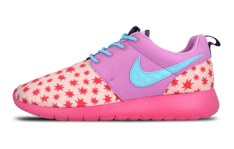Nike Roshe One Print Prism Pink GS 677784-604 37.5