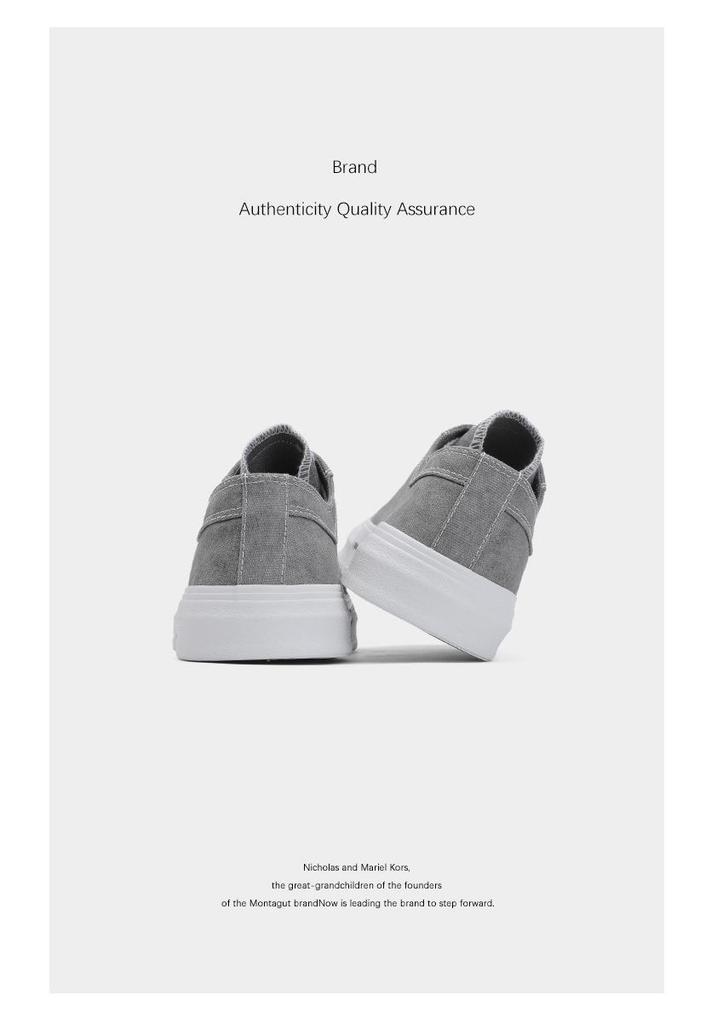 2026 Spring Men's Casual Fabric Shoes: Comfortable, Trendy, Breathable Lace-Up Low-Top Flats.