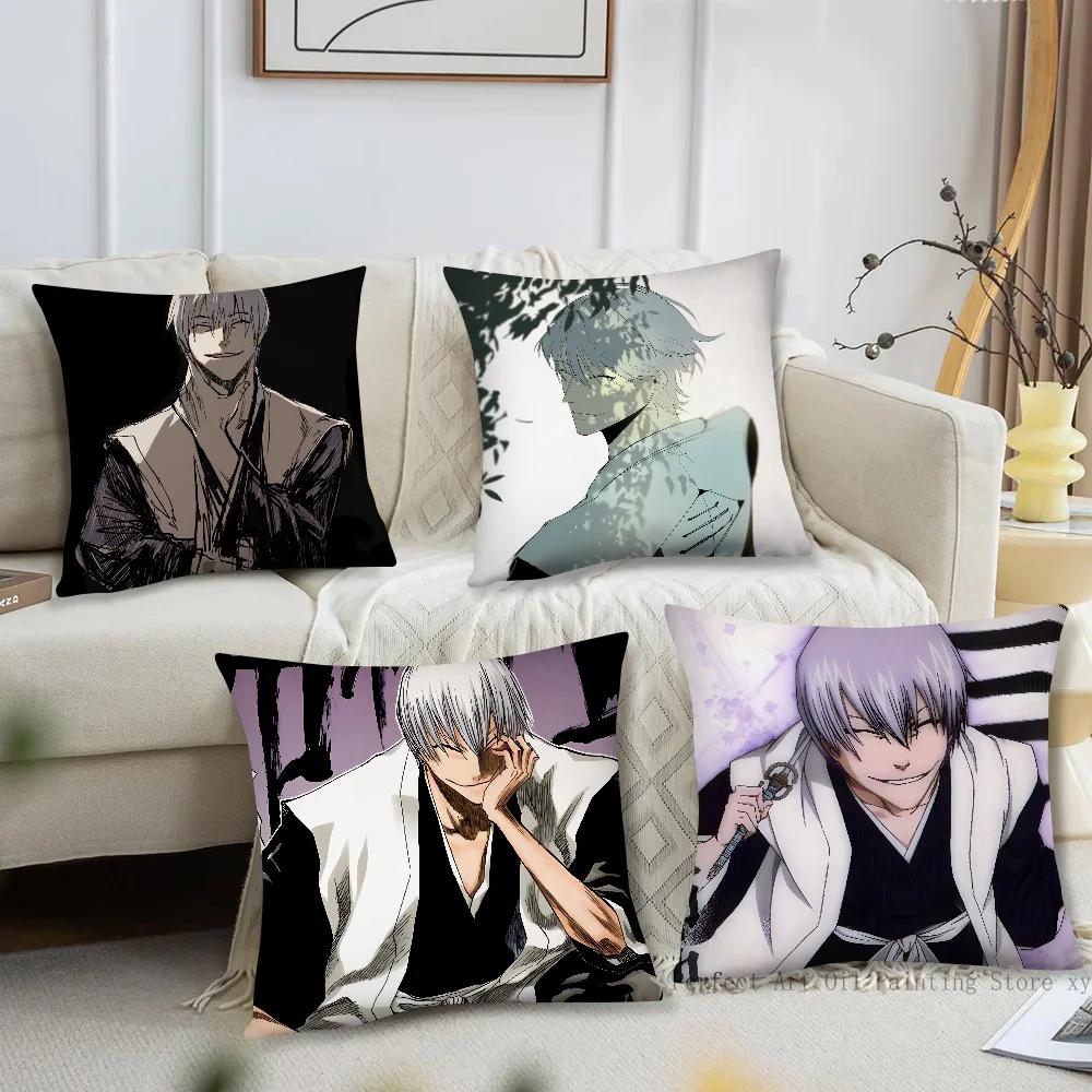 Gin Ichimaru Bleach Kussensloop Vierkante Kussen Slaapkamer Bank Ontspanning Comfort Kussen Auto Woonkamer Huisdecoratie 40X40