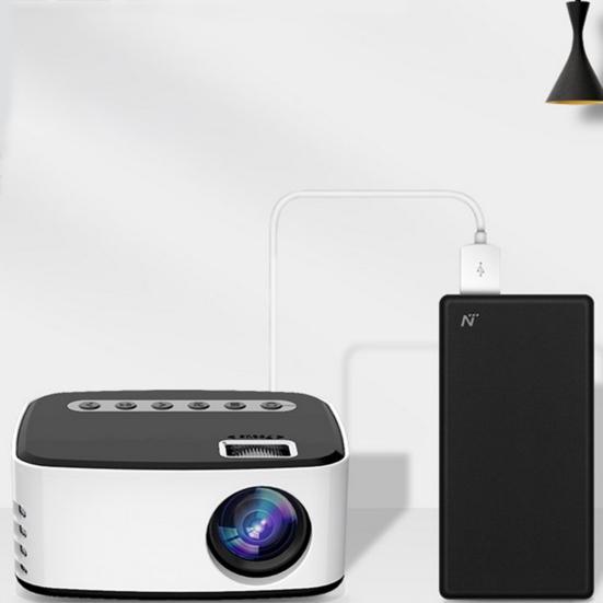 1 Set Video Projector with Remote Control Supporting AV/USB HDMI-compatible 1080P Compatible Wireless