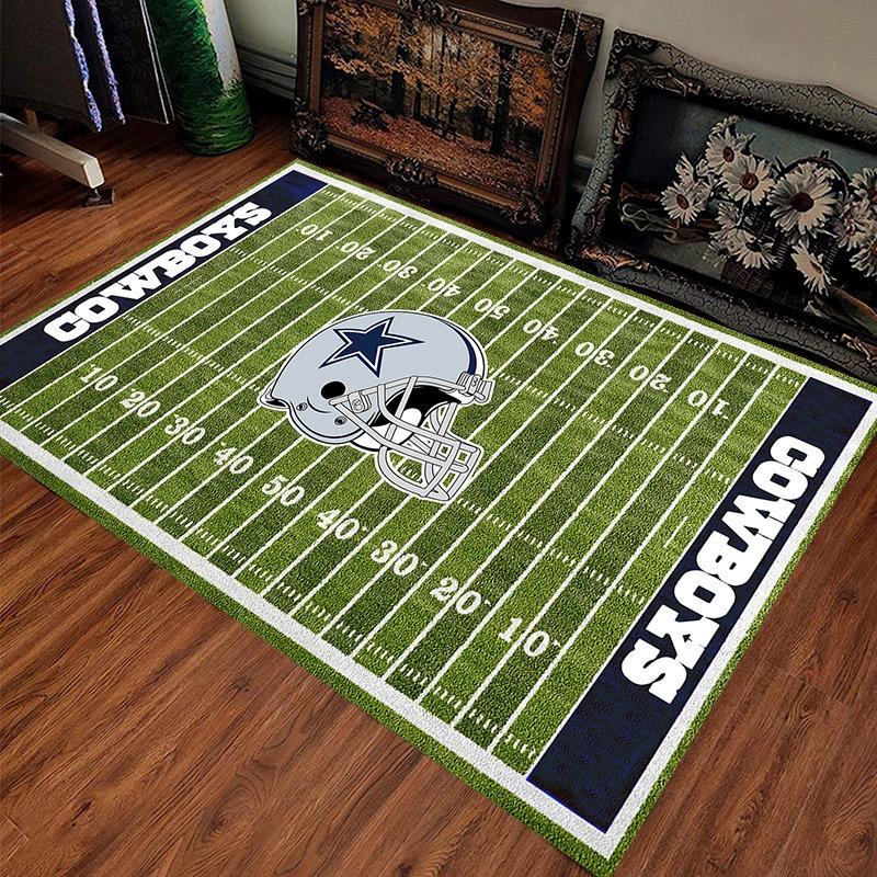 

American Football Field Pattern Team Carpet Anti Slip Carpet Sports Fans HomeDecorationLiving Room Sofa Game RoomGreen Floor Mat 40x60cm