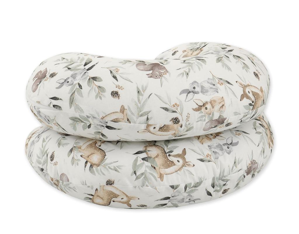 Pregnancy pillow type C removable cover pillow for pregnant women, for feeding - Woodland olive