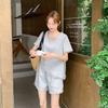 Tassel gray top shorts set women's summer new popular two-piece set