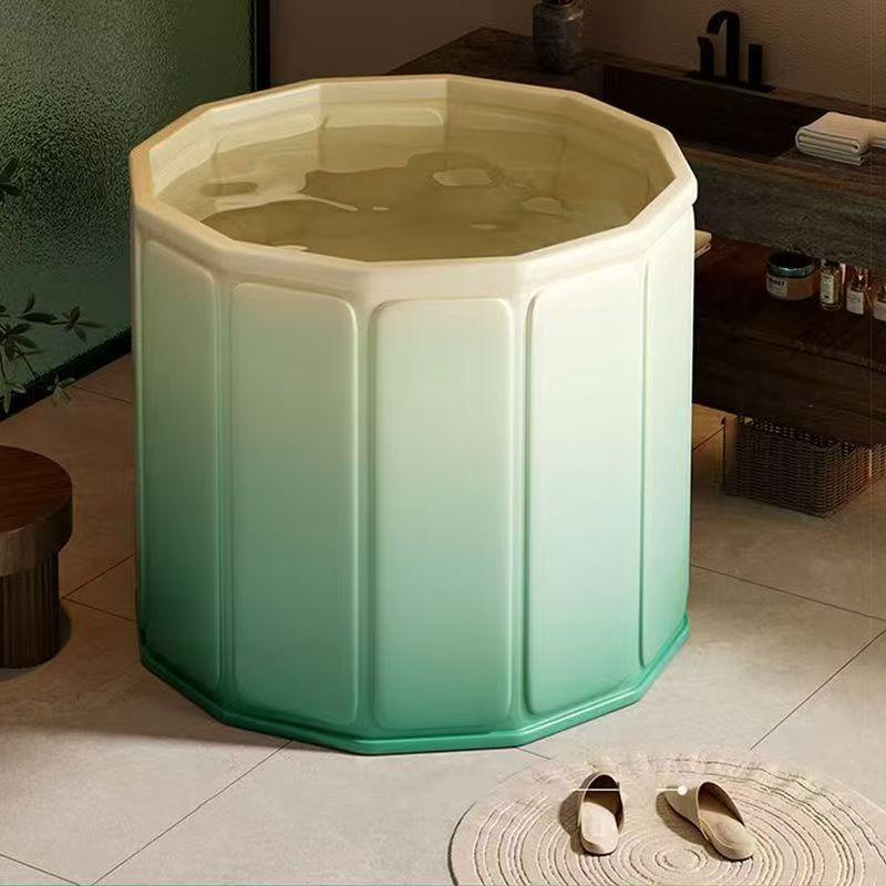 Faltbare tragbare Badewanne für Erwachsene - Groß, isoliert & mehrlagiges gestepptes Design