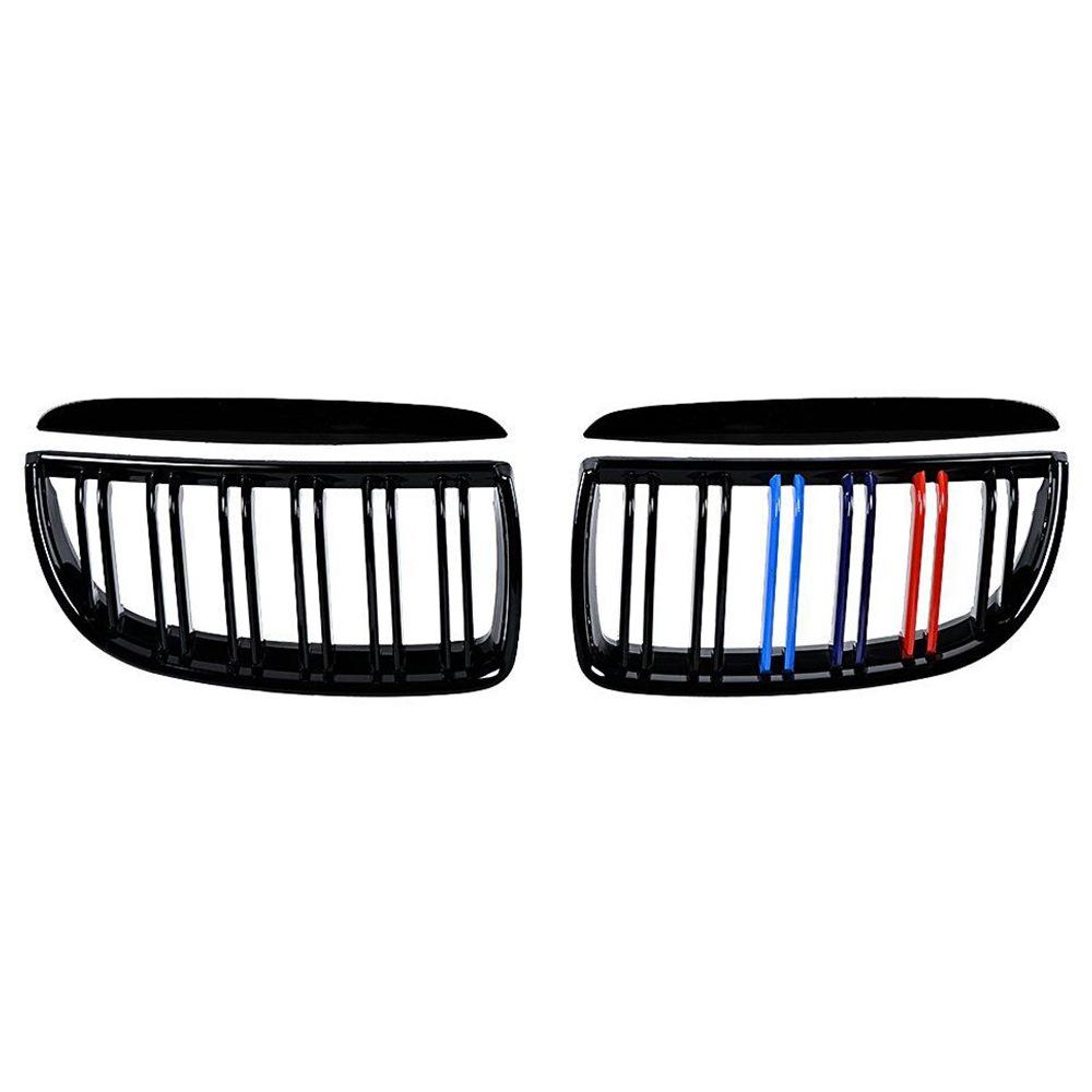 Tri-Color Double Line Grille for BMW 3 Series E90/E91 (2005-2008)