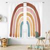 Colorful Rainbow Bedroom Drapes Home Blackout Drapes Ideal for Girls Room Decor Window Opening Drapes Ideal for Nursery Daughter Room Set of 2