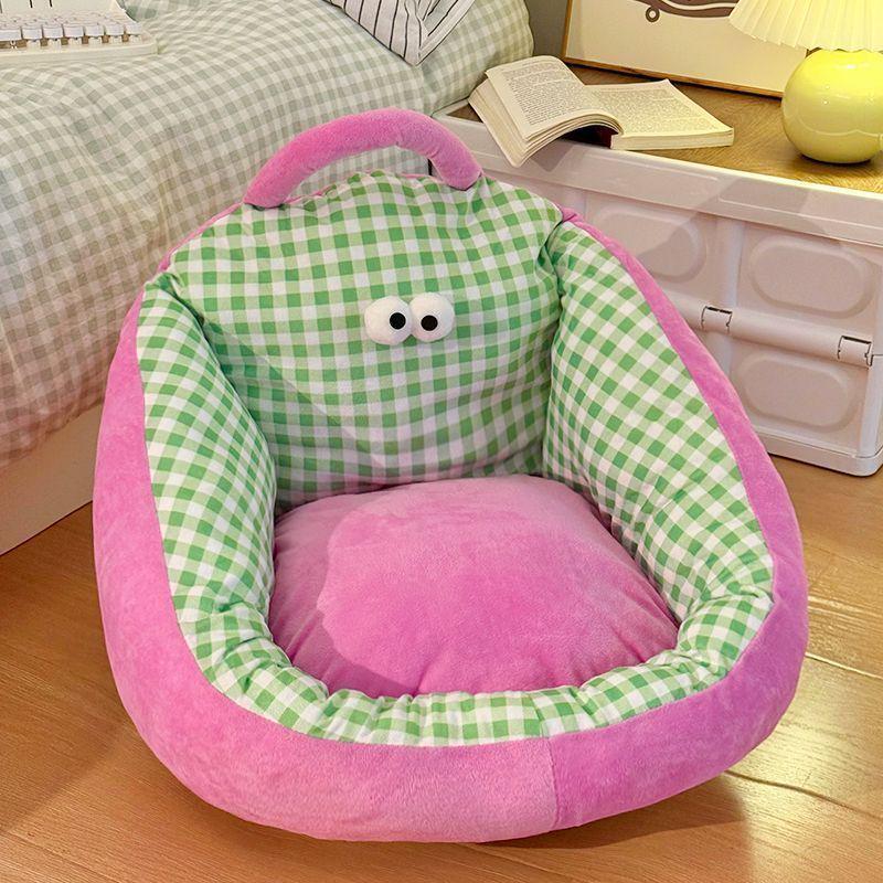 Cartoon Lazy Sofa Cushion for Kids - Indoor Tatami Anti-Fall Seat, Bay Window Reading & Home Use