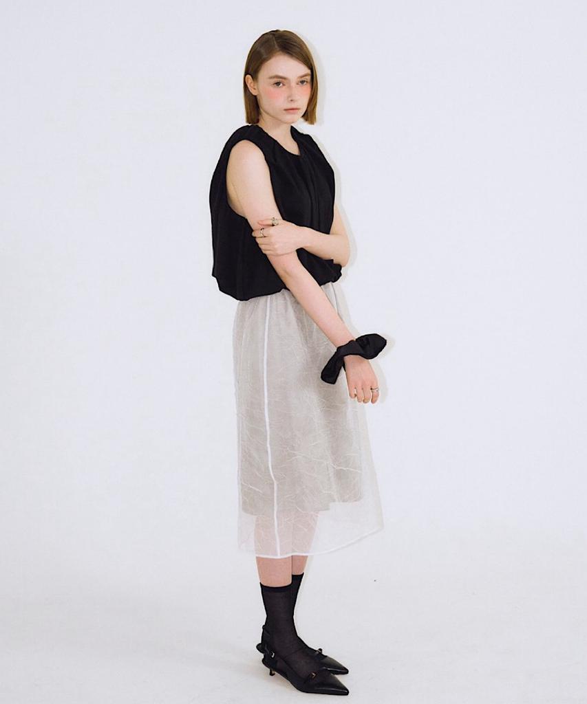 APOEM Frill Balloon Top - 3Colors