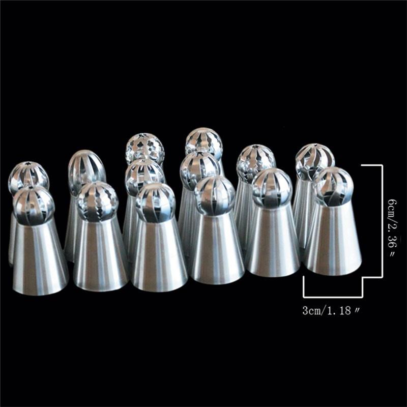 New 14pcs Home DIY Flower Cup Ice Cream Mold Cake Decorating Pastry Nozzles Tools