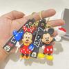 Anime Mickey Keychain Cartoon Cute Minnie Keyring Student Bag Hanging Car Key Chain Christmas Gifts