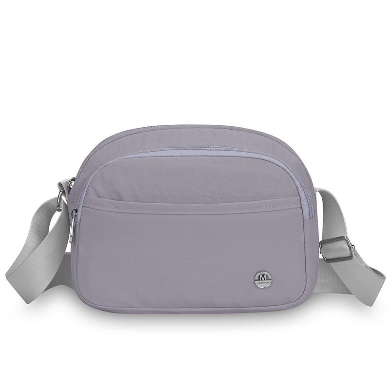 Multi-Compartment Large Capacity Shoulder Bag Women's Lightweight Nylon Bag Shoulder Crossbody Small Square Bag
